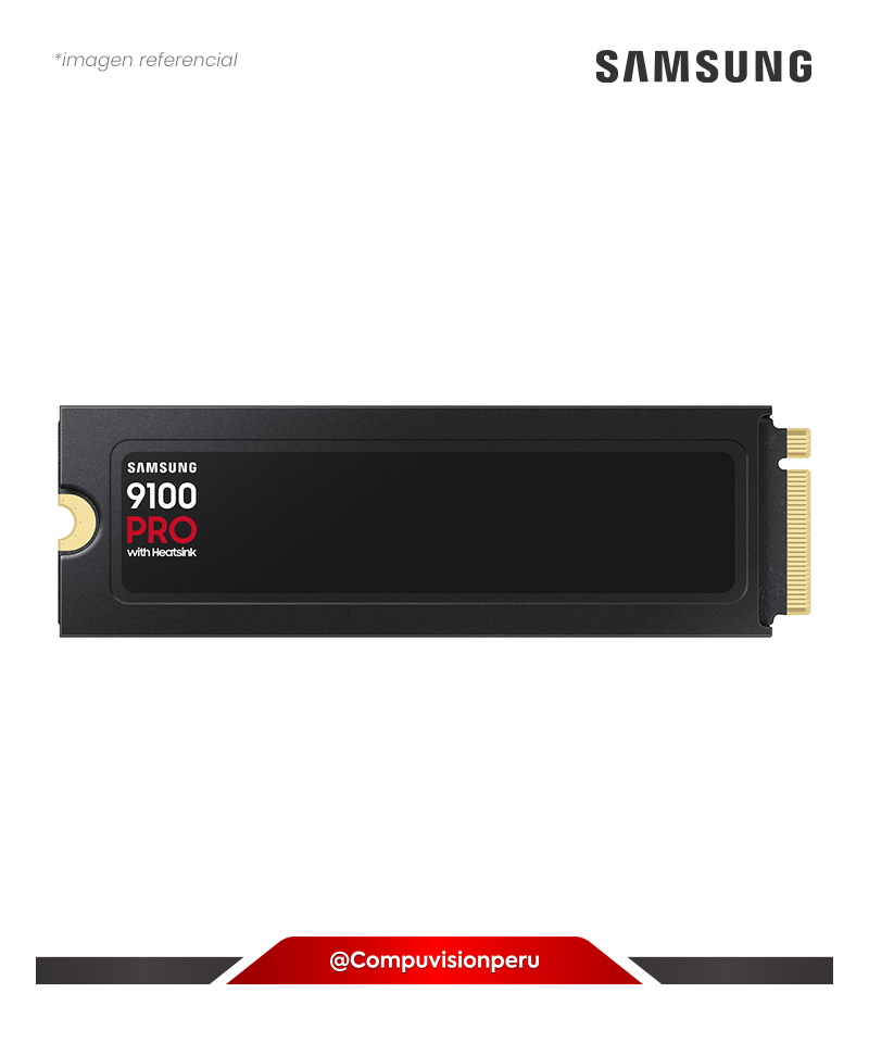 DISCO SOLIDO SSD 4TB SAMSUNG 9100 PRO CON DISIPADOR M.2 2280 V NAND TLC NVME 2.0 PCIEX 5.0X4 MZ-VAP4T0CW