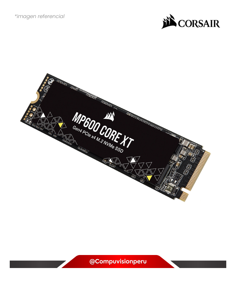 DISCO SOLIDO SSD 1TB CORSAIR MP600 CORE XT BLACK M.2 PCIE GEN4 NVME M.2 2280 CSSD-F1000GBMP600CXTR2    840440499701
