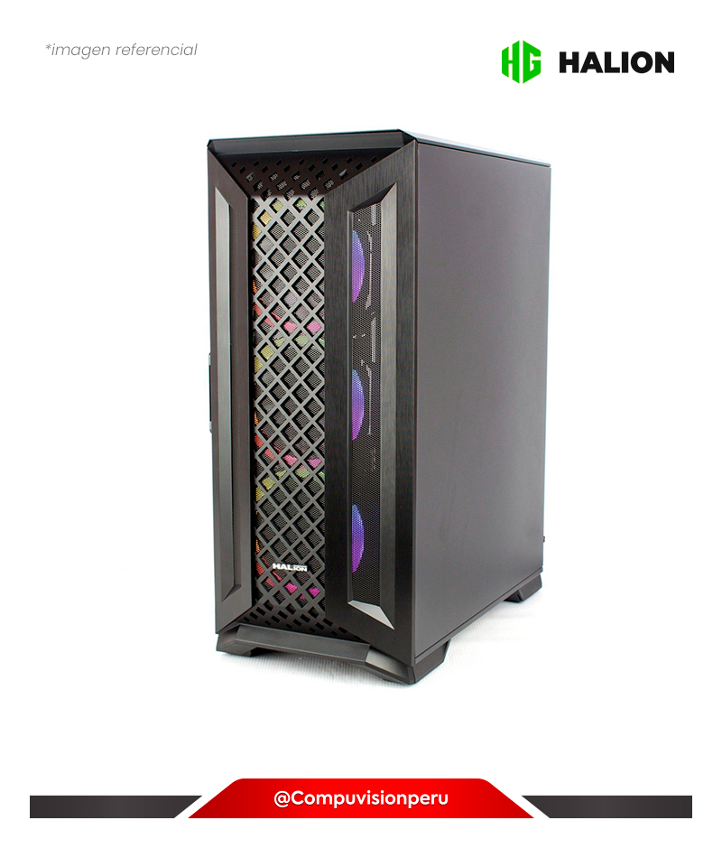 CASE ATX HALION GORDON S/FUENTE 3*12CM CINTAD RGB