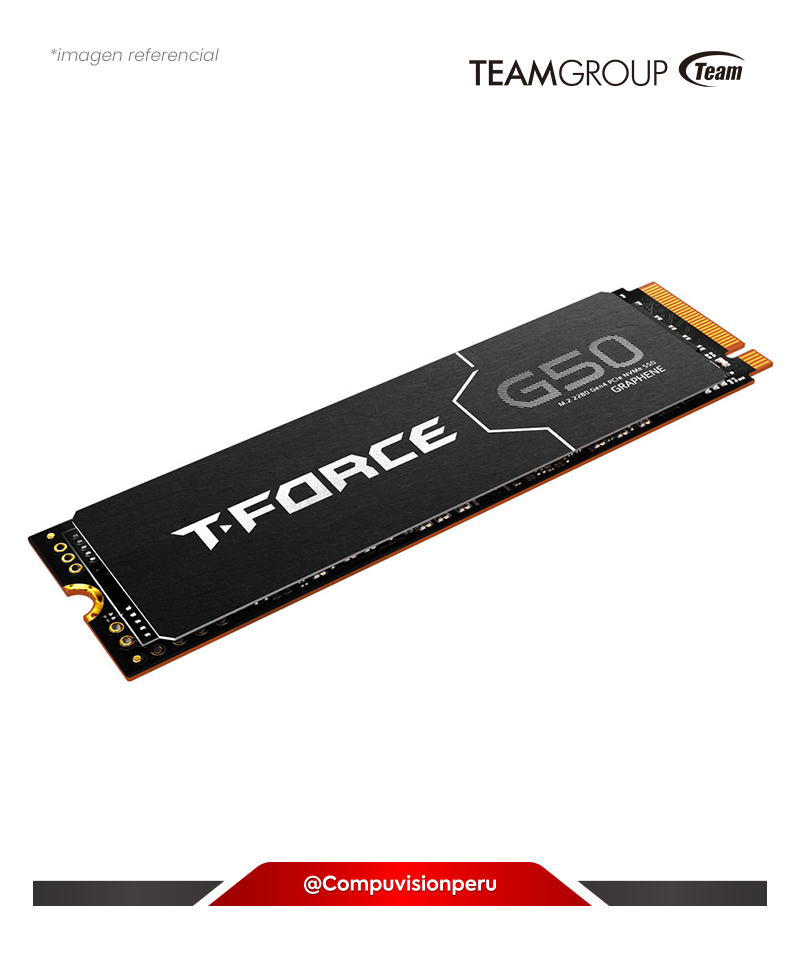 DISCO SOLIDO SSD 512GB TEAM GROUP T-FORCE G50 M.2 2280 512GB PCIE 4.0 X4 WITH NVME 1.4 TLC TM8FFE512G0C129