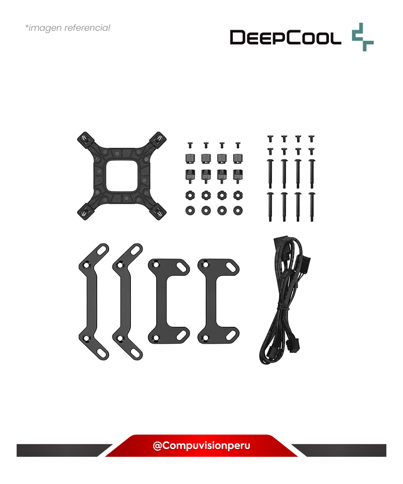 COOLER DE CPU DEEPCOOL LM240 BLACK INTEL AMD ALUMINIO 2*1200MM R-LM240-BKDMMC-1
