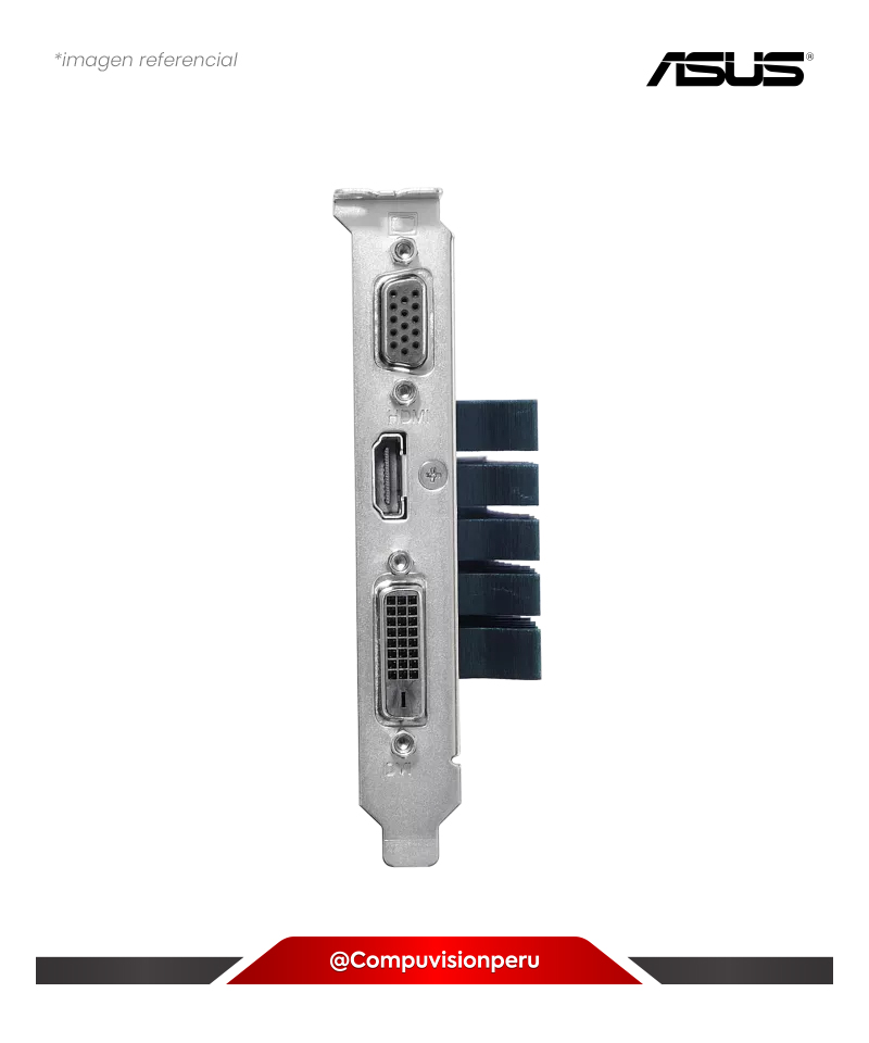 VIDEO ASUS GEFORCE GT 710 2GB GDDR5 CUDA 192  64BIT PCI-E 2.0 GT710-SL-2GD5-BRK-EVO