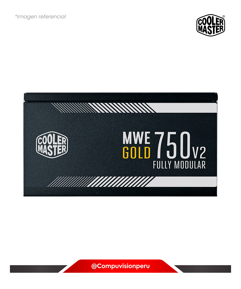 FUENTE 750W COOLER MASTER MWE 750 ATX 80 PLUS GOLD V2 FULL MODULAR MPE-7501-AFAAG-U2