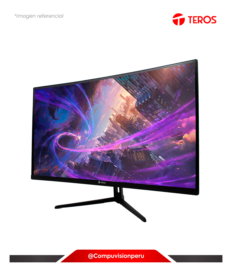MONITOR 27 VA TEROS TE-2732S CURVO R1500 1080P 1MS 100HZ HDMI DP