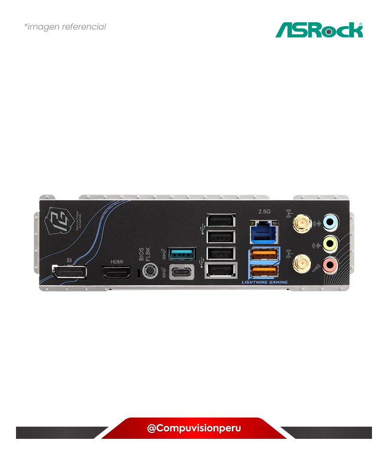 PLACA ASROCK PHANTOM GAMING B850 RIPTIDE WIFI AMD B850 AM5 DDR5 BLUETOOTH M.2 SATA 6GB ATX