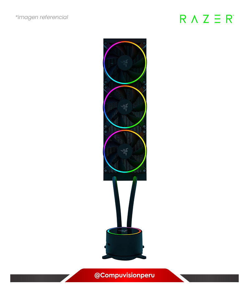 COOLER DE CPU RAZER HANBO CHROMA RGB AIO 120*3 ARGB INTEL AMD RC21-01770200-R3M1