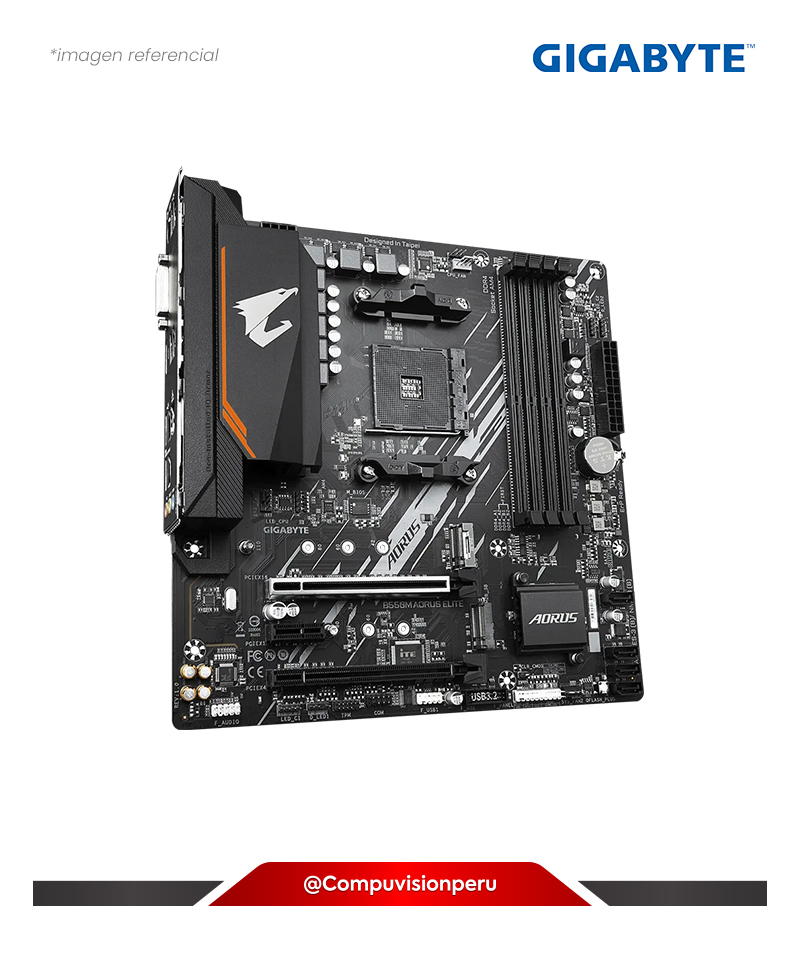 PLACA GIGABYTE B550M AORUS ELITE AM4 AMD B550 DDR4 M.2 STA 6GB USB 3.2GEN MICRO-ATX