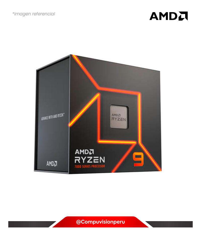 CPU AMD RYZEN 9 7900X AM5 12N 24TH 4.7GHZ 64MB AMD RADEON GRAPHICS TURBO CORE 5.6GHZ S/COOLER