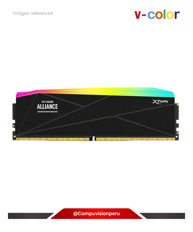 MEMORIA 32GB DDR5 BUS 6400MHZ V-COLOR MANTA TUF GAMING ALLIANCE AMD EXPO CL32 1.4V GTMXFAL3264832WWK-(1)