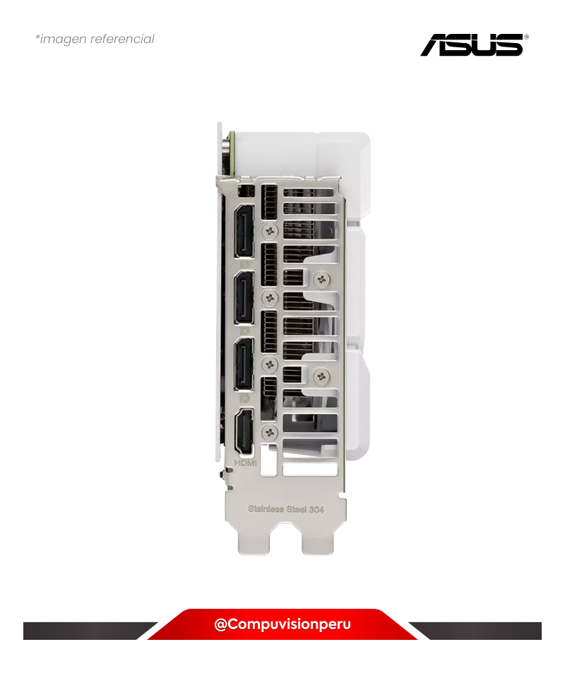 VIDEO ASUS DUAL GEFORCE RTX 4070 SUPER EVO OC WHITE EDITION 12GB GDDR6X CUDA 7168 192-BIT HDMI DP DUAL-RTX4070S-O12G-EVO-WHITE