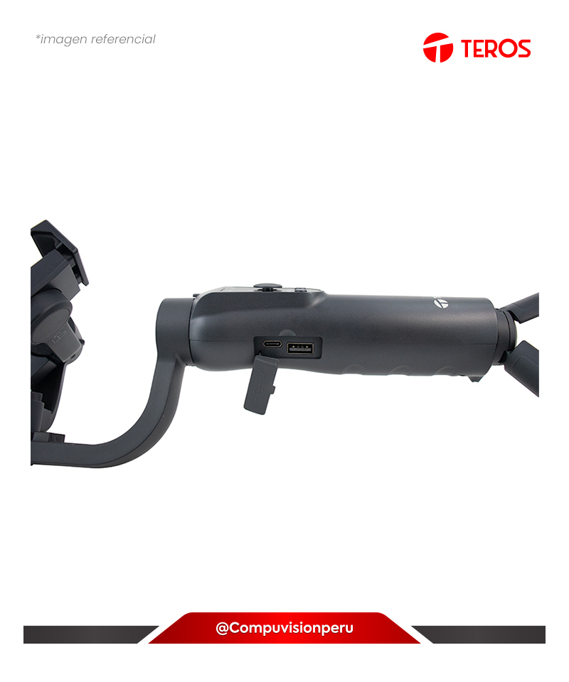 ESTABILIZADOR TEROS TE-7056N GIMBAL DE 3 EJES 360 CON RASTREADOR IA