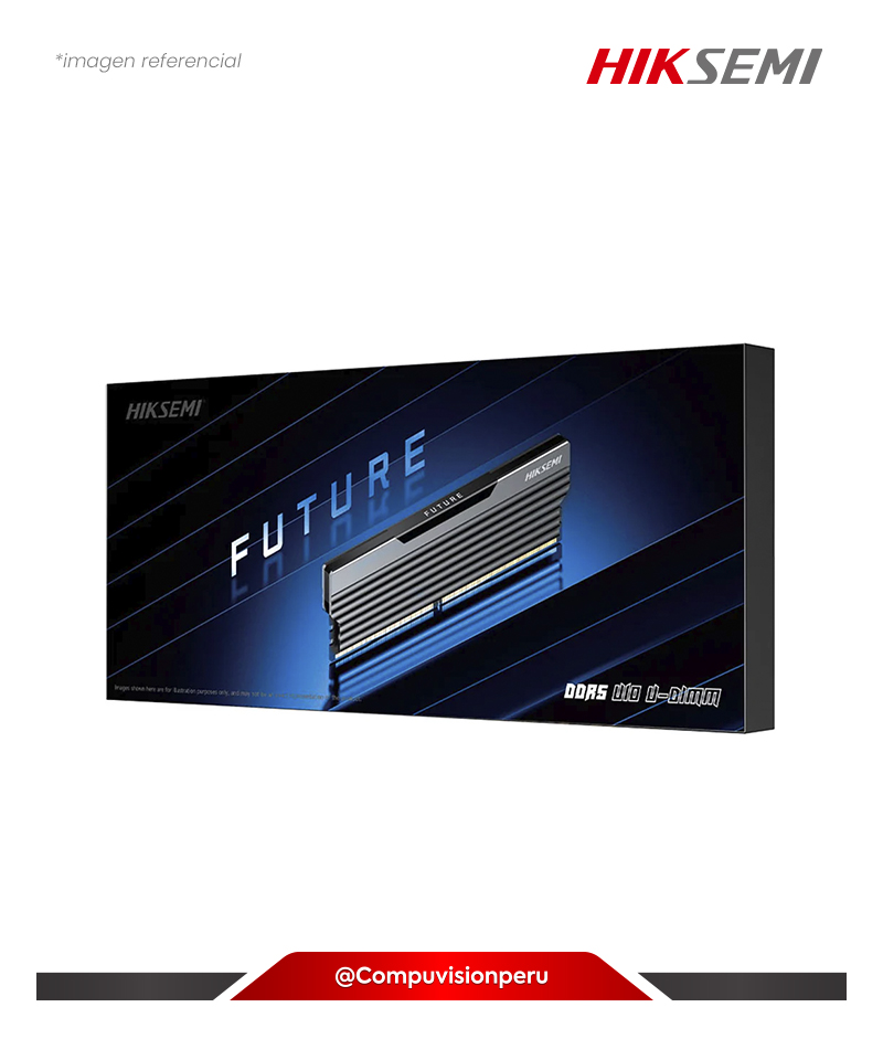 MEMORIA 16GB DDR5 BUS 5600MHZ HIKSEMI FUTURE BLACK CL46 1.25V HSC516U56C2-16G