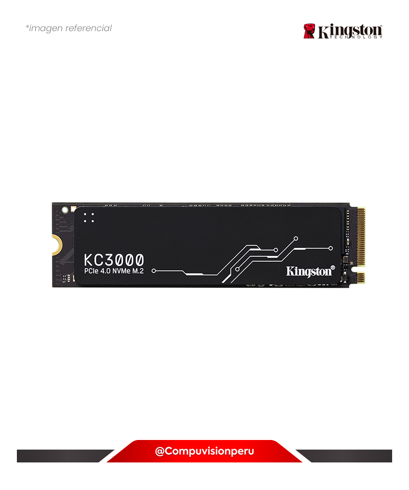 DISCO SOLIDO SSD 1TB KINGSTON KC3000 PCIE 4.0 NVME M.2 R/7000MB W/6000MB NAND TLC3D SKC3000S/1024G