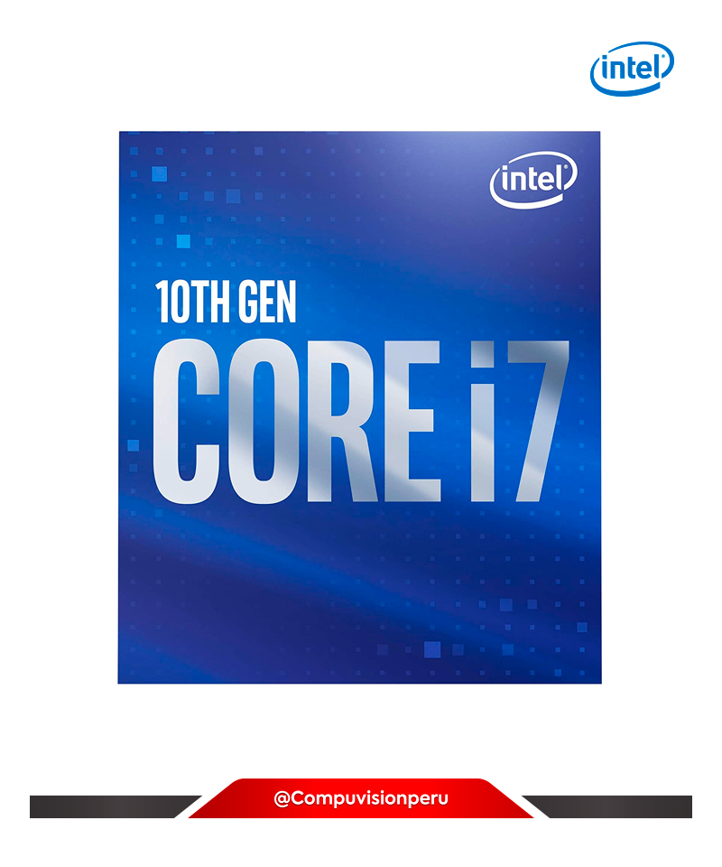 CPU INTEL I7-10700F 10TH GENERATION 8/16 THREADS 2.90GHZ  TURBO 4.8 0GHZ LGA 1200 16MB S/G