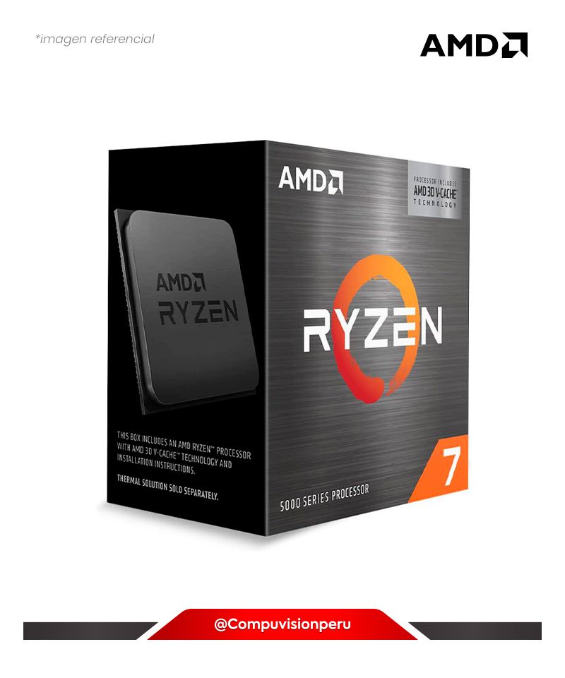 CPU AMD RYZEN 7 5700X3D AM4 8N 16TH 3.0GHZ 96MB TURBO CORE 4.1GHZ