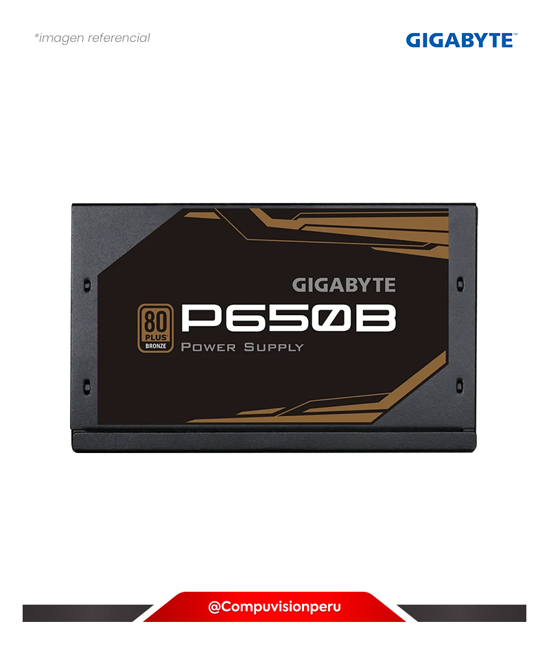 FUENTE 650W GIGABYTE P650B ATX 80 PLUS BRONZE