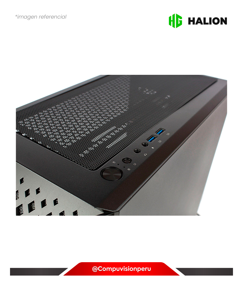 CASE ATX HALION GORDON S/FUENTE 3*12CM CINTAD RGB