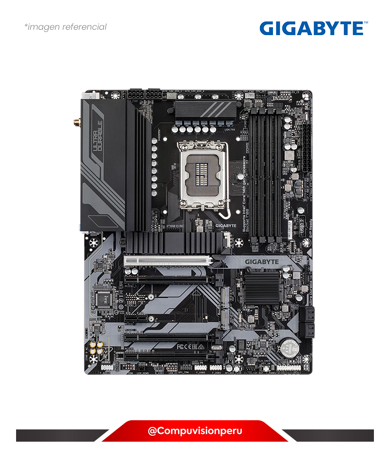 PLACA GIGABYTE Z790 D AC INTEL Z790 LGA1700 DDR5 HDMI DP BLUETOOTH M.2 SATA 6G ATX Z790-D-AC