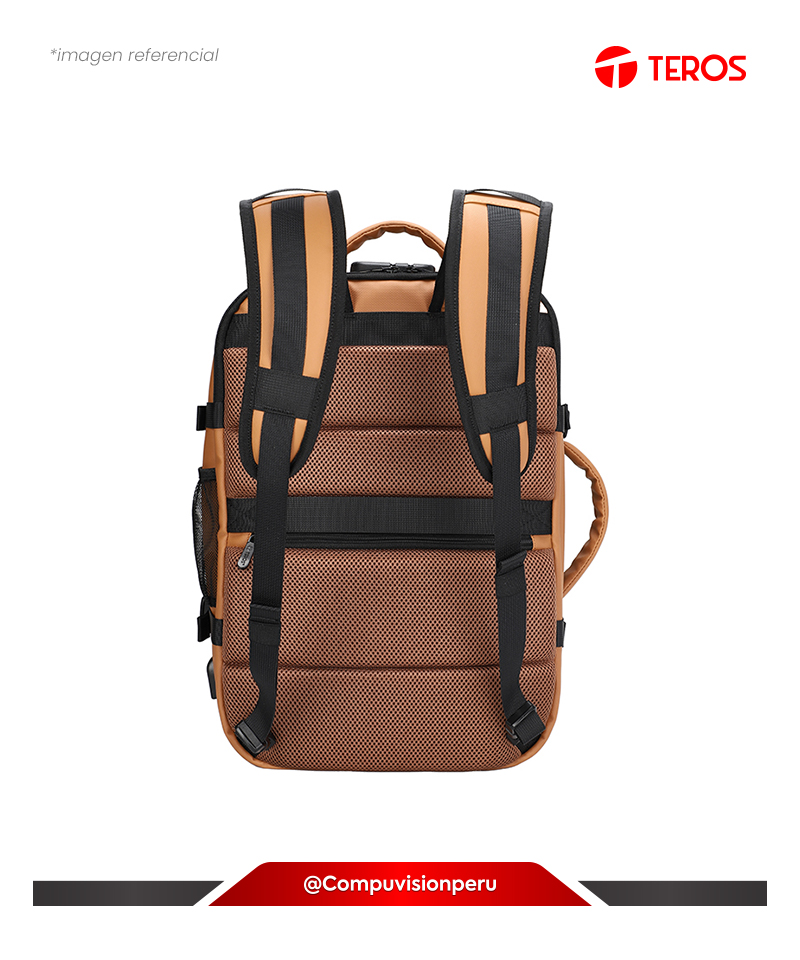 MOCHILA TEROS TE-9038BW TRAVEL BACKPACK 15.6 BROWN