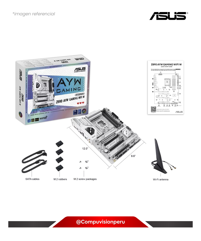 PLACA ASUS Z890 AYW GAMING WIFI W LGA 1851 INTEL Z890 DDR5 HDMI DP M.2 SATA 6GB BLUETOOTH ATX