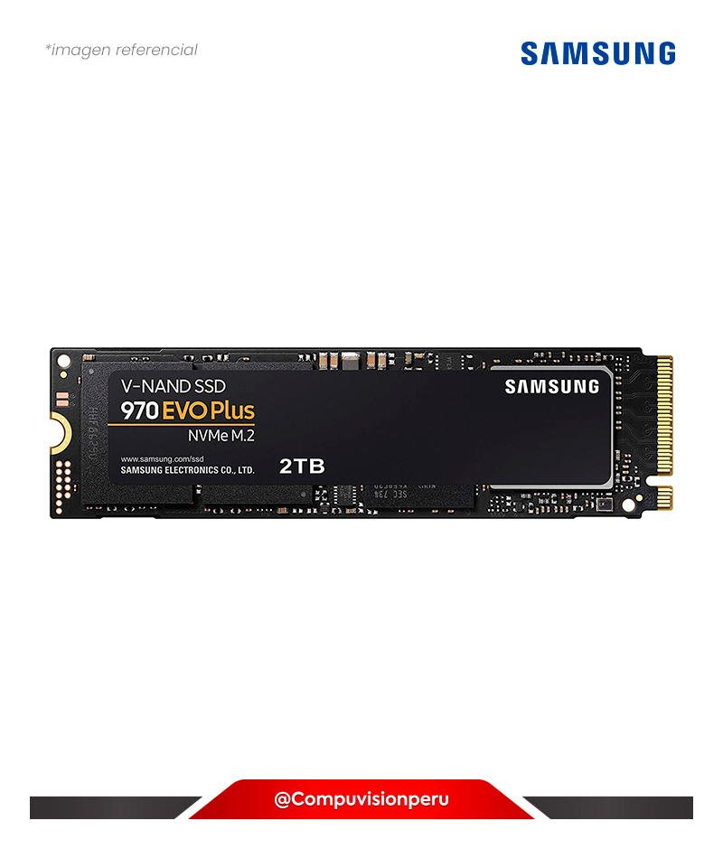 DISCO SOLIDO SSD 2TB SAMSUNG 970 EVO PLUS BLISTER PCIE GEN 3 X4 NVME M.2 2280 MZ-V7S2T0