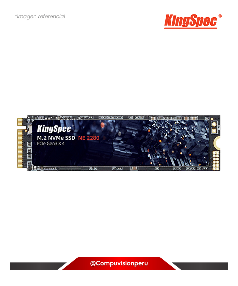 DISCO SOLIDO SSD 1TB KINGSPEC SERIE NE GEN3X4 NVME M.2 2280 PCIEX 2400 MB/S NE-1TB 2280