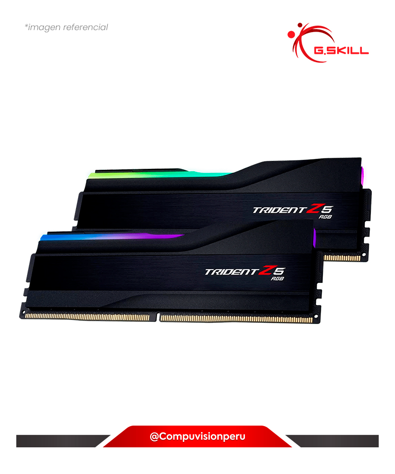 MEMORIA 96GB (48*2) DDR5 BUS 6800MHZ G.SKILL TRIDENT Z5 RGB 1.35V F5-6800J3446F48GX2-TZ5RK 4713294233356 0848354043355