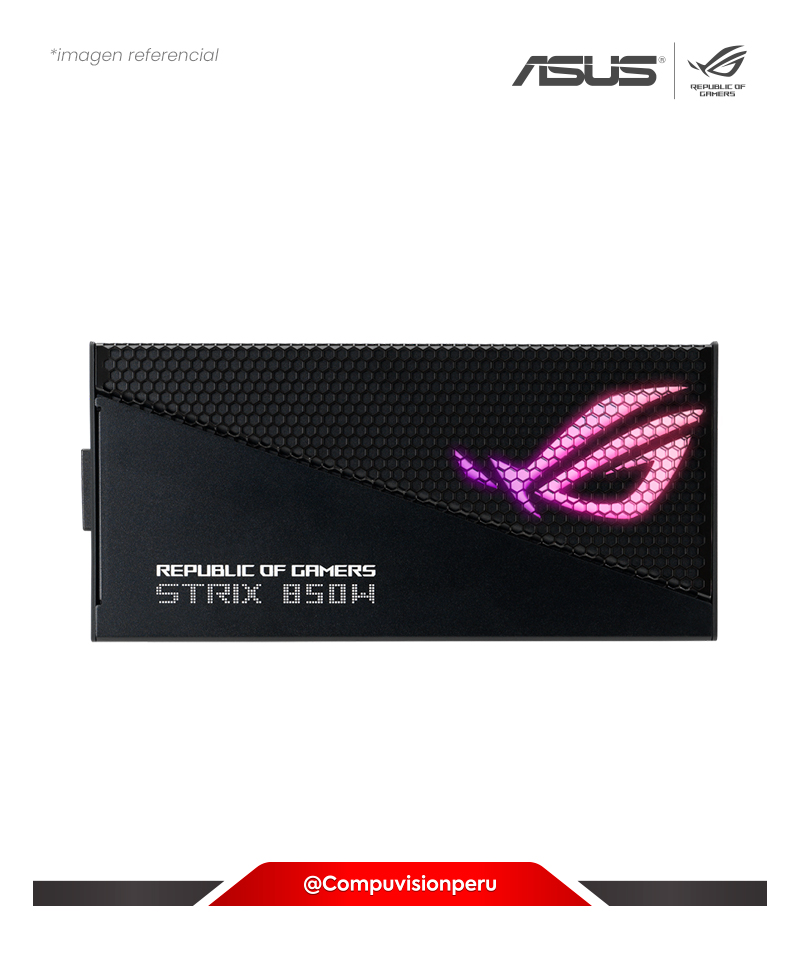 FUENTE 8500W ASUS ROG STRIX 850W GOLD AURA ARGB EDITION 80 PLUS GOLD ROG-STRIX-850G-AURA-GAMING