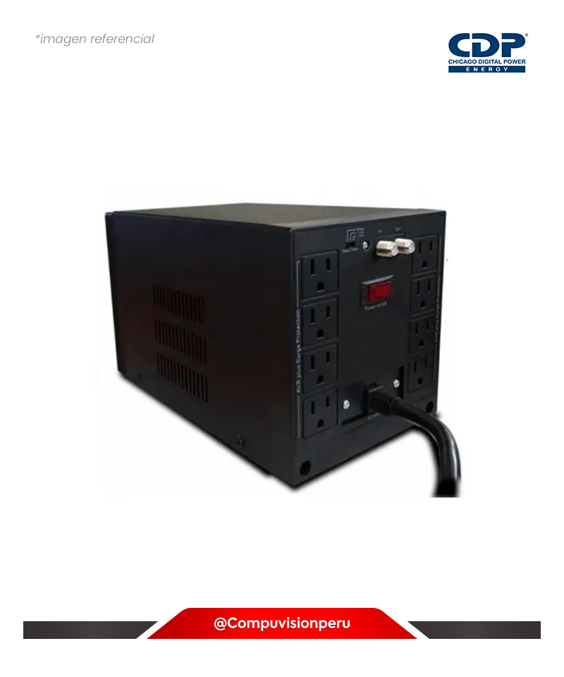 ESTABILIZADOR CDP R-AVR3008I 3000VA/2400W 8 SALIDAS