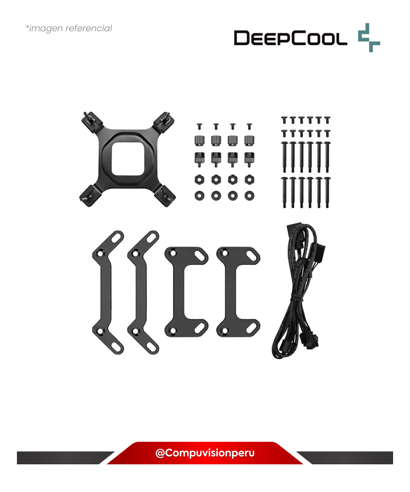 COOLER DE CPU DEEPCOOL MYSTIQUE 360 ARGB BLACK INTEL AMD 3*120MM  R-LX750-BKADSNC-G1