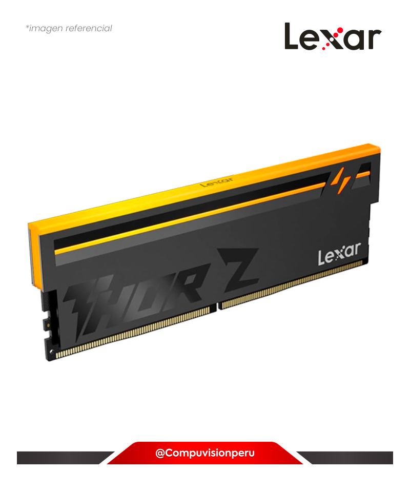 MEMORIA 16GB DDR5 BUS 6000MHZ LEXAR THOR Z RGB SILVER CL38 1.35V INTEL XMP AMD EXPO LD5U16G60C38LV-RGD(1)
