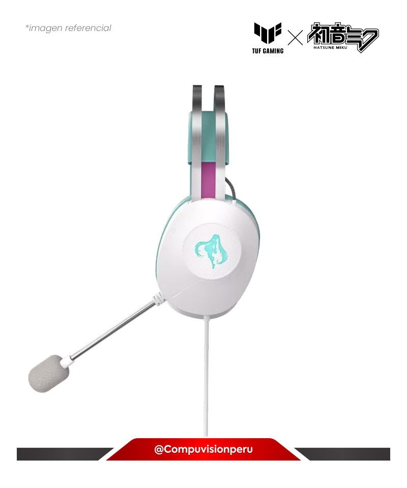 HEADSET ASUS TUF GAMING H1 GEN II HATSUNE MIKU EDITION WIRED GAMING HEADSET WITH 40 MM 7.1 USB-A