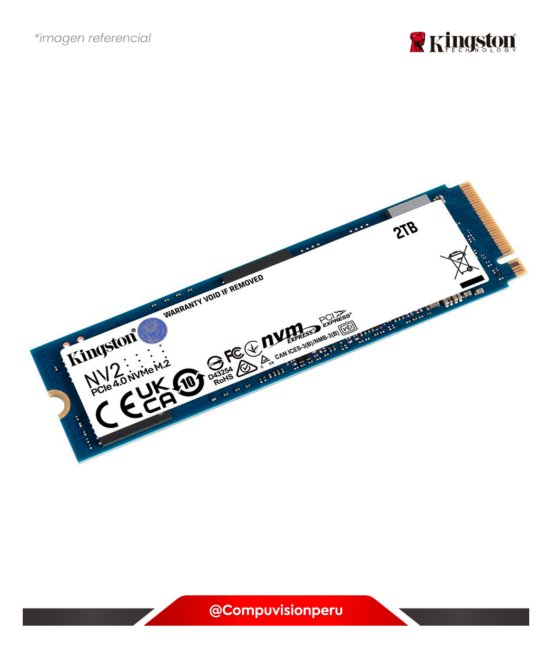 DISCO SOLIDO SSD 2TB KINGSTON NV2 NVME PCIE 4.0 CON NVME M.2 2280 SNV2S/2000G