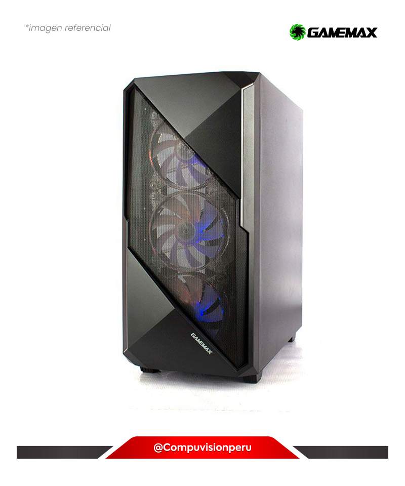 CASE ATX GAMEMAX REVOLT 4 COOLER RGB  S/FUENTE VIDRO TEMPLEDO