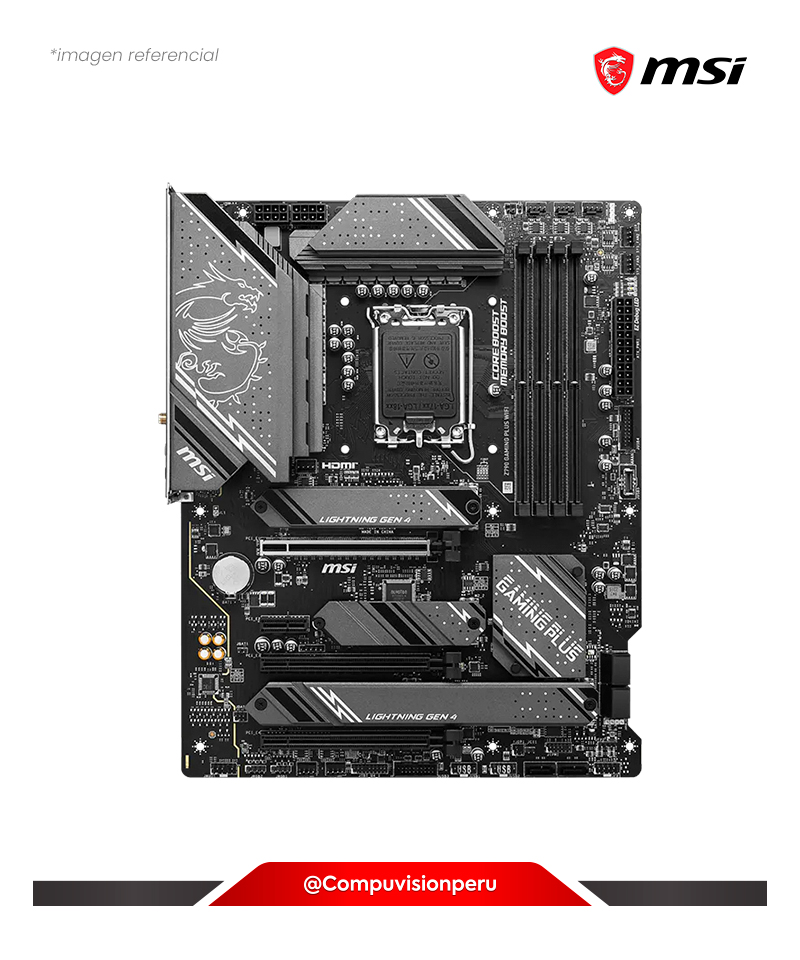 PLACA MSI Z790 GAMING PLUS  WIFI INTEL Z790 LGA 1700 HDMI DP DDR5 BLUETOOTH