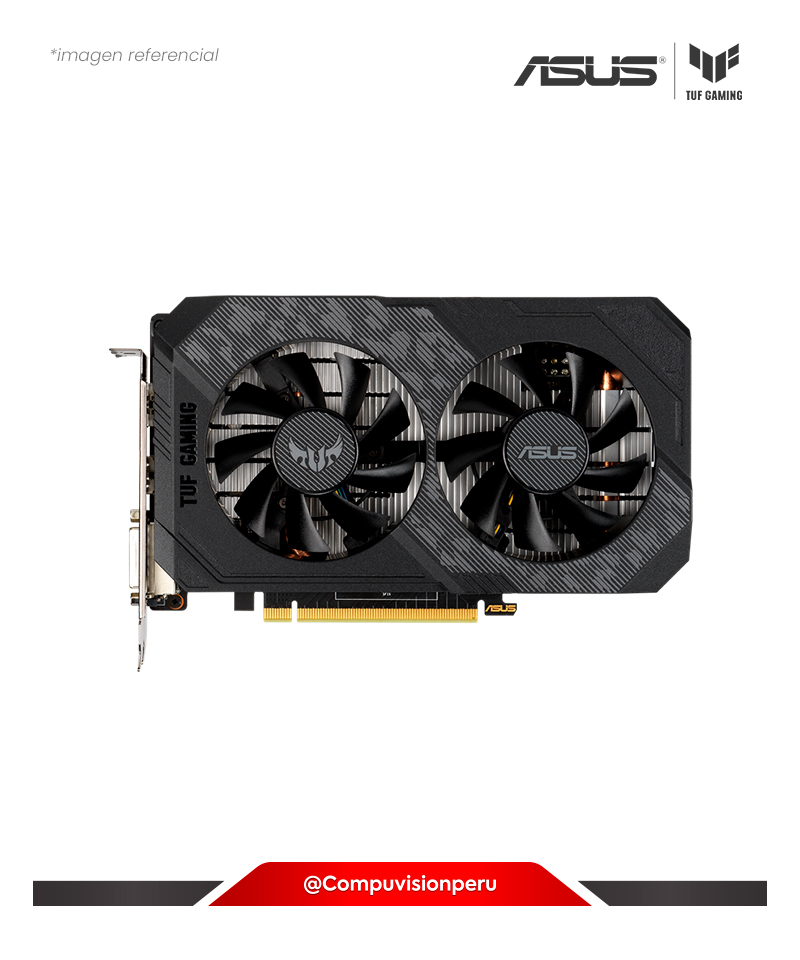 VIDEO ASUS GEFORCE TUF GTX 1650 OC 4GB 128-BIT GDDR6 PCI EXPRESS 3.0 TUF-GTX1650-O4GD6-P-GAMING