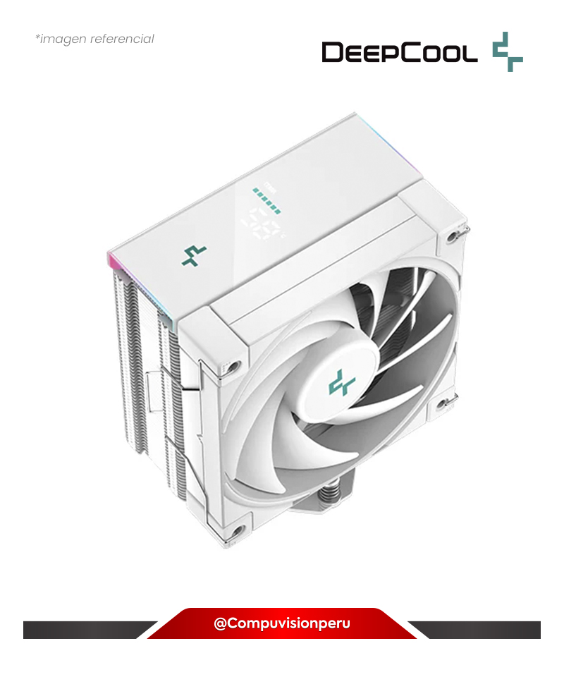 COOLER DE CPU DEEPCOOL AK400 DIGITAL PRO WH WHITE  INTEL AMD ARGB LED R-AK400-WHAPMN-G