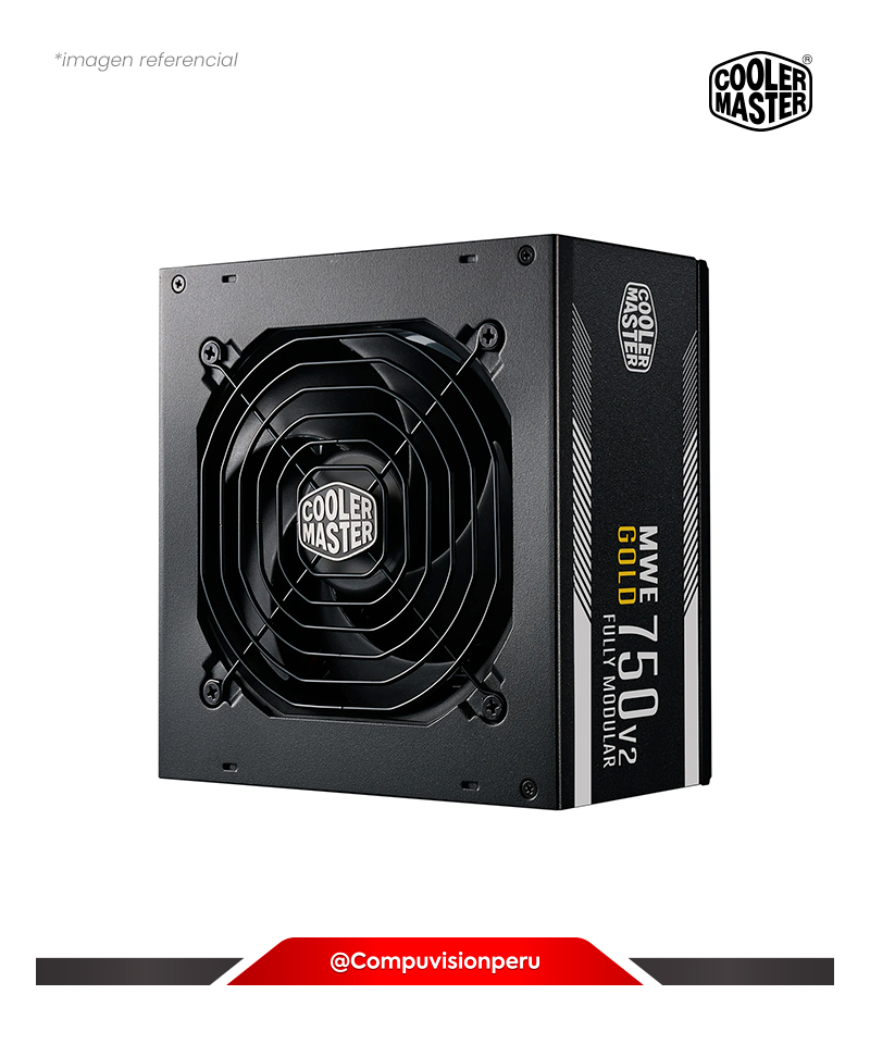 FUENTE 750W COOLER MASTER MWE GOLD V2 80 PLUS GOLD FULL MODULAR MPE-7501-AFAAG-3U2