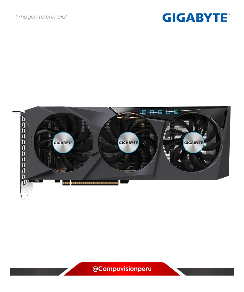 VIDEO GIGABYTE RADEON RX 6600 EAGLE 8G 8GB GDDR6 SP 1792 128-BIT HDMI DP GV-R66EAGLE-8GD