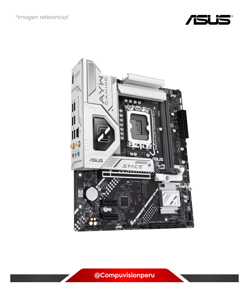 PLACA ASUS B860M AYW GAMING WIFI INTEL B860 LGA 1851 DDR5 HDMI M.2 SATA 6GB BLUETOOTH M-ATX