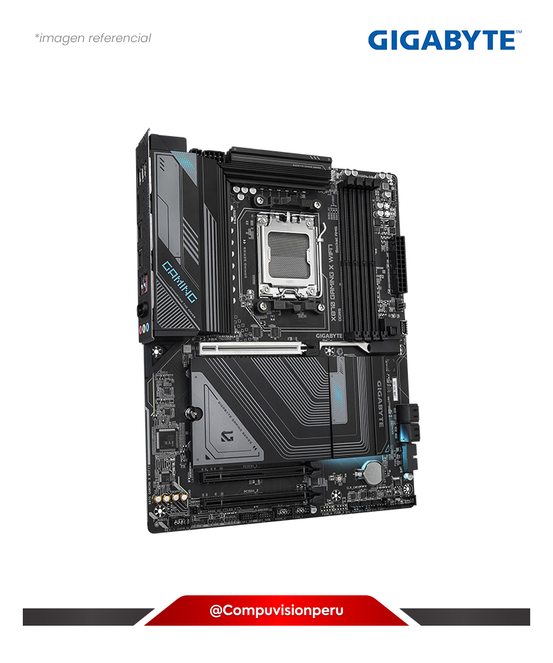 PLACA GIGABYTE X870 GAMING X WIFI7 AM5 AMD X870 DDR5 BLUETOOTH 5.4 M.2 SATA 6GB USB 3.2 ATX