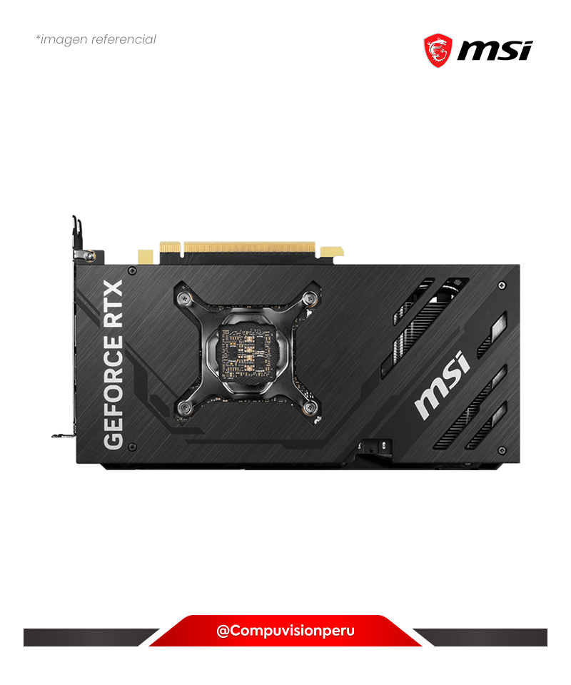 VIDEO MSI GEFORCE RTX 4070 SUPER 12G VENTUS 2X OC 12GB GDDR6X CUDA 7168 192-BITS HDMI DP