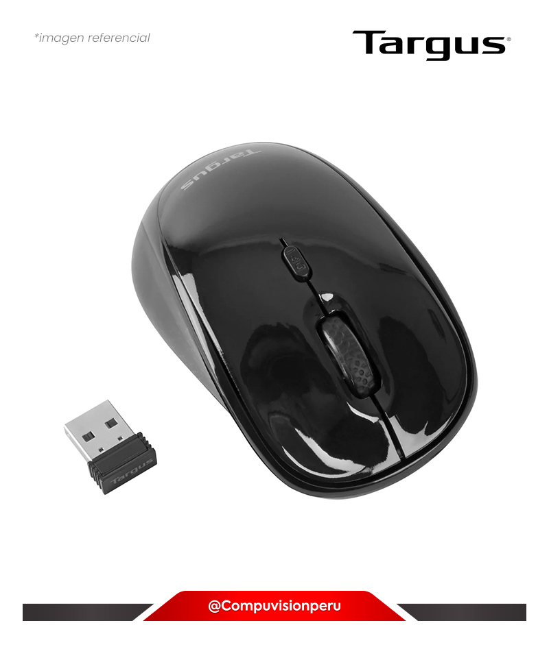 MOUSE TARGUS AMW620 WIRELESS BLACK 1600DPI 2.4GHZ