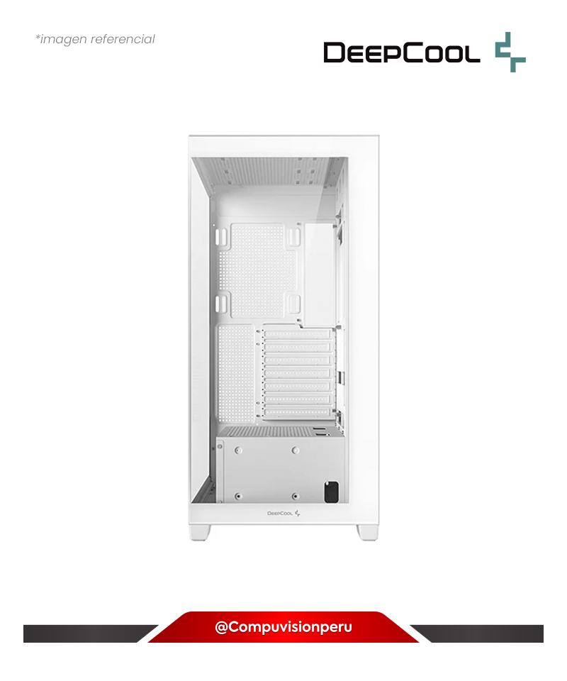 CASE DEEPCOOL CG580 WHITE USB3.0 TIPO-C CRISTAL TEMPLADO S/FUENTE R-CG580-WHNDA0-G-1