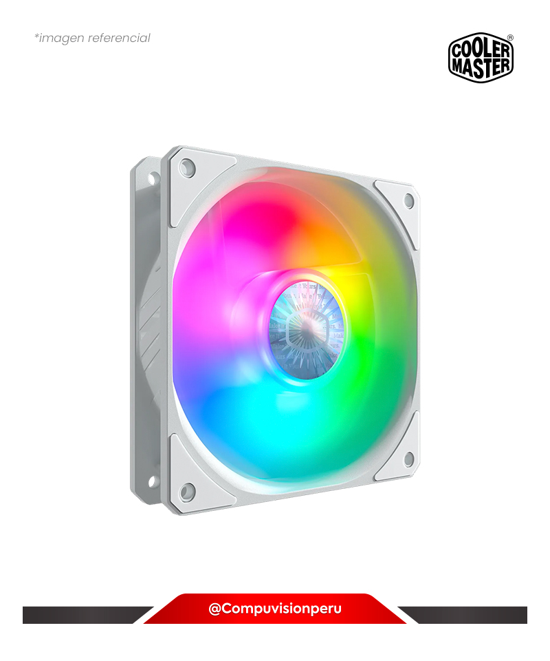COOLER DE CASE COOLER MASTER SICKLEFLOW 120 ARGB WHITE EDITION RGB 3-PIN 120MM MFX-B2DW-18NPA-R1