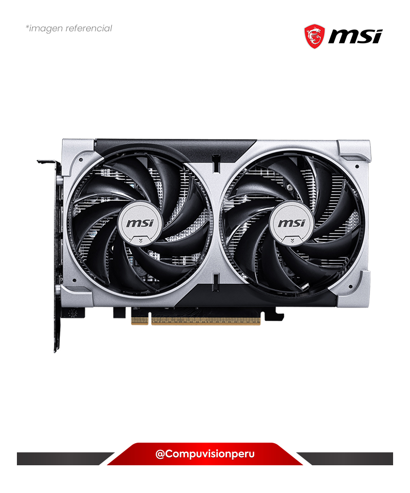 VIDEO MSI  GEFORCE RTX 5060 8G VENTUS 2X OC 8GB GDDR7 CUDA 3840 128-BIT  G5060-8V2C