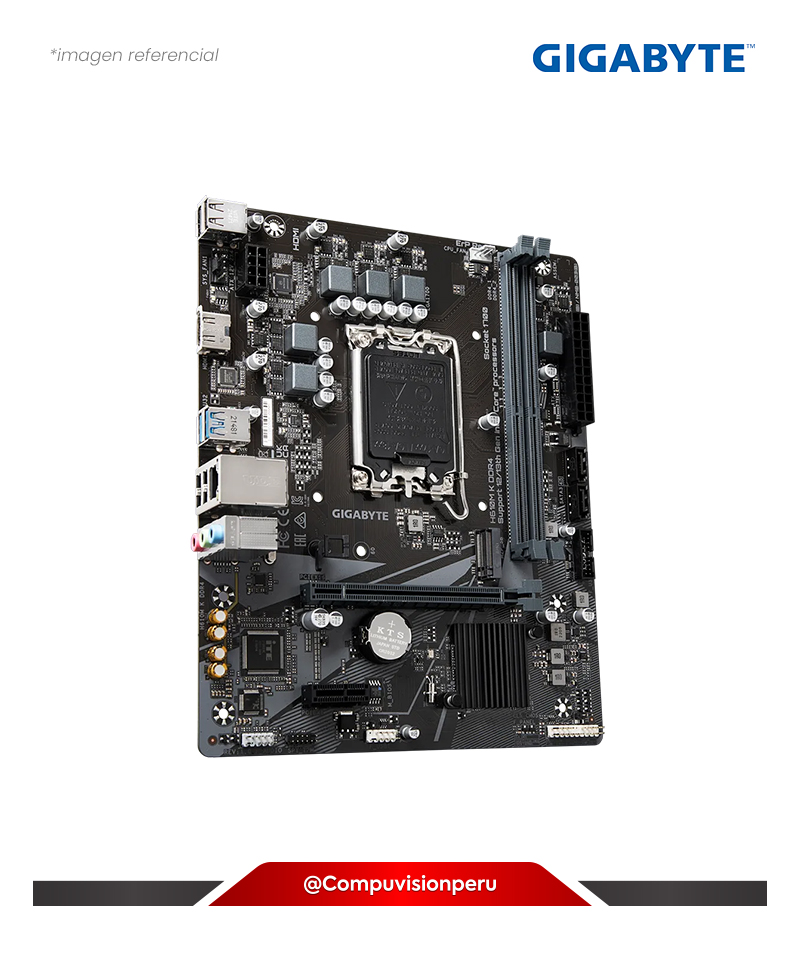 PLACA GIGABYTE H610M K DDR4 LGA1700 INTEL H610 DDR4 HDMI DP M.2 SATA 6GB USB 3.2 GEN M-ATX