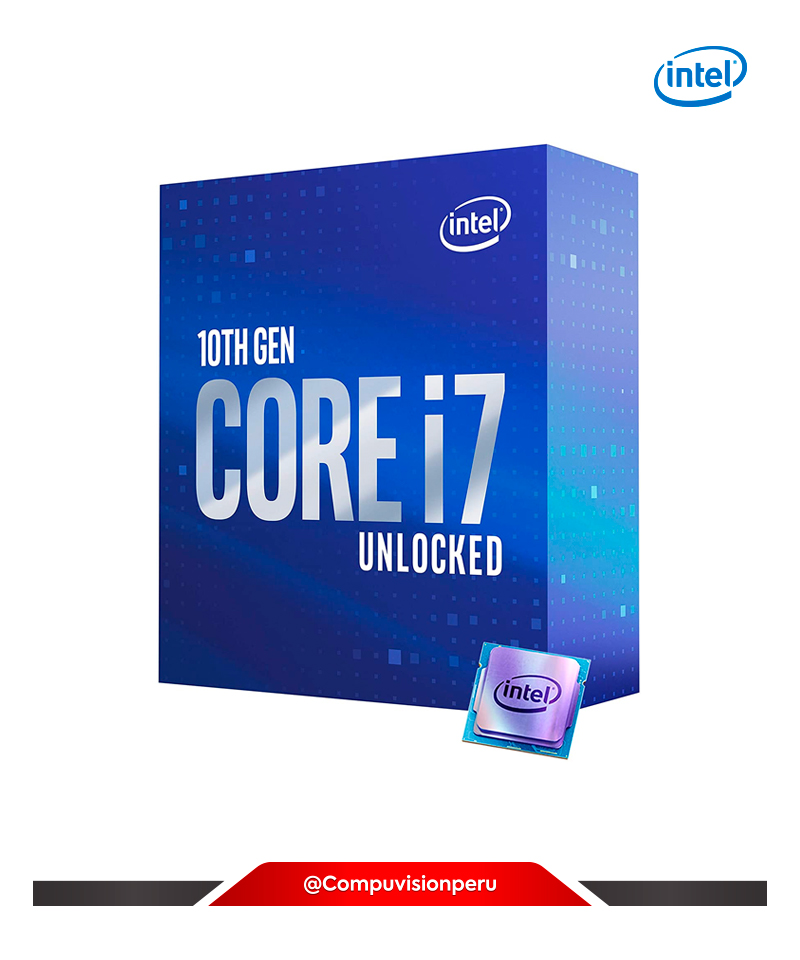 CPU INTEL I7-10700K 10TH GENERATION 8/16 THREADS 3.80GHZ  TURBO 5.10GHZ LGA 1200