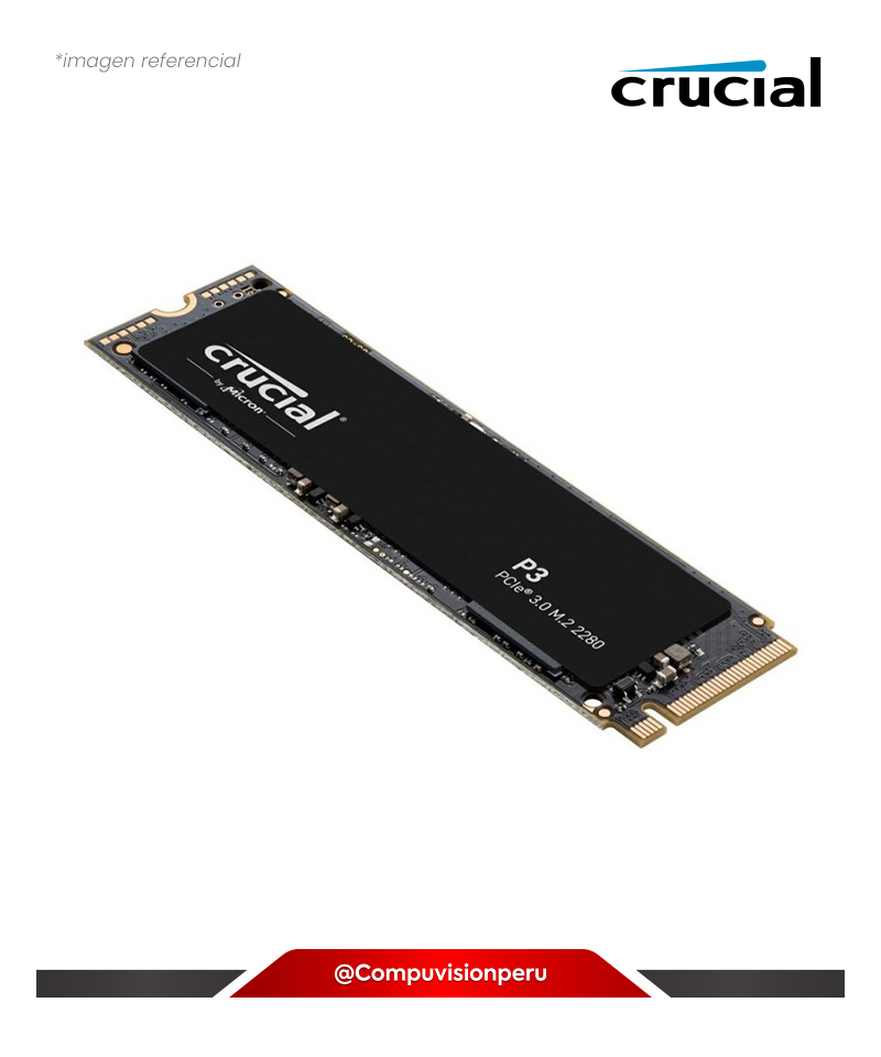 DISCO SOLIDO SSD 500GB CRUCIAL P3 PCIE 4.0 3D NAND NVME M.2 CT500P3SSD8
