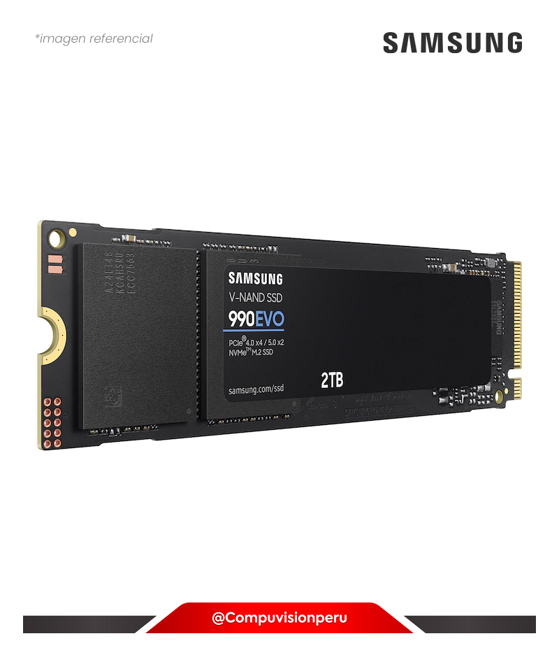 DISCO SOLIDO SSD 2TB SAMSUNG 990 EVO PCIE 5.0 X4 / 5.0 X2 NVME M.2 V-NAND TLC MZ-V9E2T0B/AM